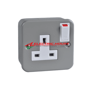 Metal Clad - 13A Single Switch Socket