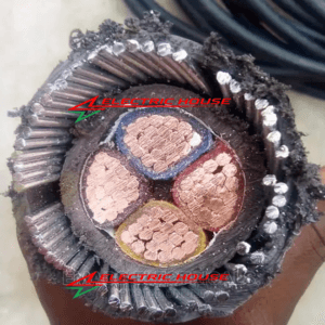 150mm 4 Core Armored Cable Sol CU PVC SWA PVC | Per Meter