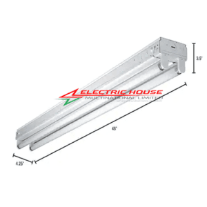 2X36watt Double Tube Fluorescent Fitting Batten Light T8 60cm 4Feet