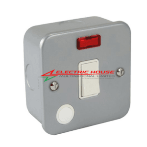 Metal clad 20A DP 1 Gang Switch with Neon