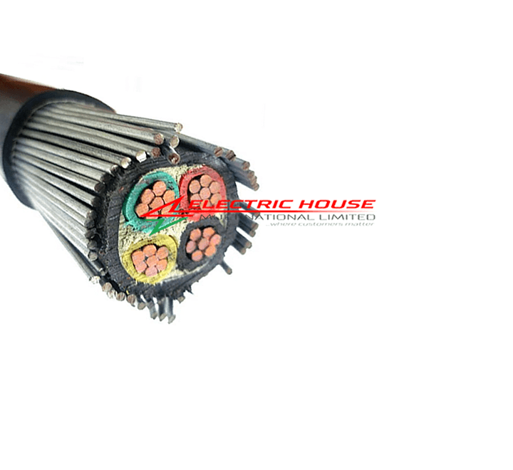 50mm 4 Core Armored Cable Sol CU PVC SWA PVC | Per Meter