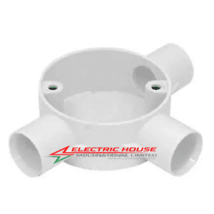 20mm 3way Dignity PVC Junction Circular Conduit Box