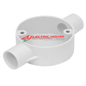 20mm 2way Dignity PVC Junction Circular Conduit Box
