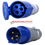32A 3 Pin Industrial Plug and Socket 2P+E 250V 50/60Hz IP44