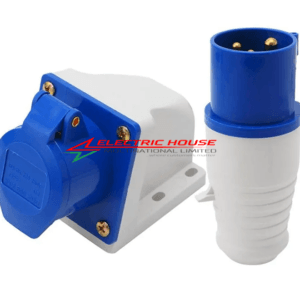 32A 3 Pin Industrial Plug and Socket 2P+E 250V 50/60Hz IP67