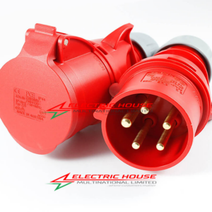 32A 5 Pin Industrial Plug and Socket 3P+N+E 415V 50/60Hz IP67