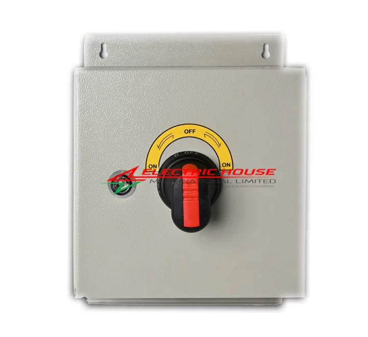 ABB 200Amp 4 Pole Rotary Manual Change Over Switch IP65 Box