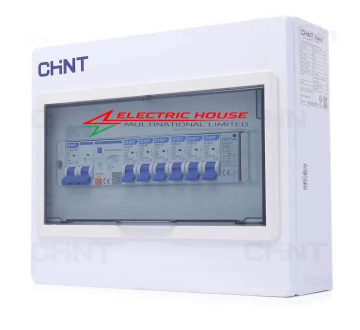 Chint 6 Way Consumer Unit Single Phase Distribution Board-MCBs
