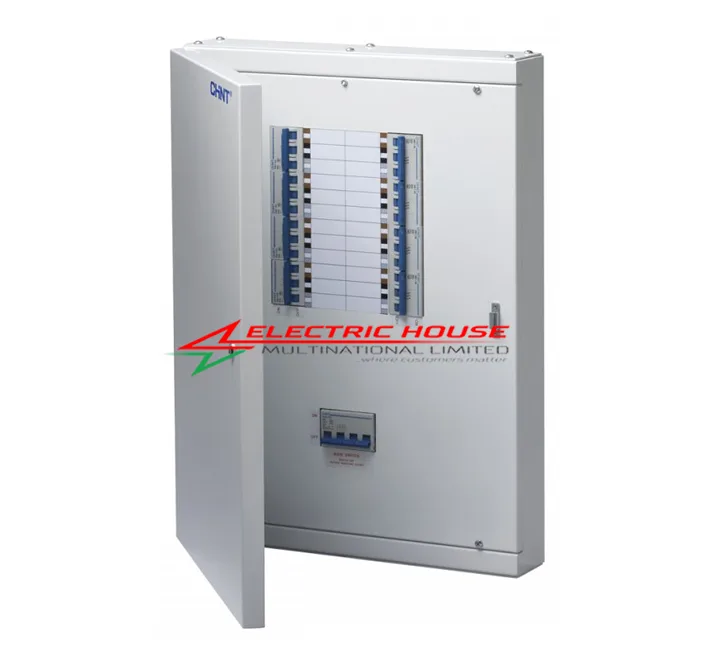 Chint 8 Way Three Phase TPN Distribution Board c/w MCBs