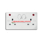 ABB Classiq 13A Socket Outlet with Neon 2 Gang CSO233