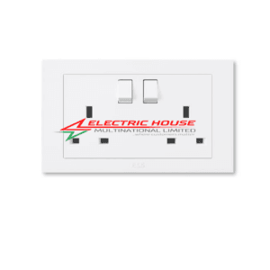 ABB Kalo BL227 2 Gang 13 A Switch Socket SP 13A 35mm