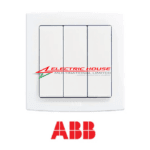 ABB Kalo BH107 3 Gang 2 Way 10A Switch 35mm