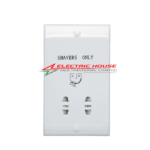 Ansell Dual Voltage Shaver Socket White
