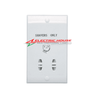 Ansell Dual Voltage Shaver Socket White