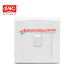 MK Electric Slimline Plus S8871 WHI 2 way 1 gang 10A Switch