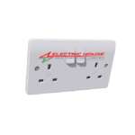 MK Electric K2747WHI Logic Plus 13A 2G Double Pole Socket