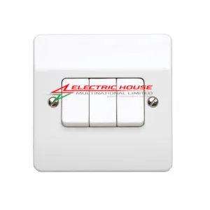 MK Electric K4873WHI Logic Plus White 3G 2 Way Switch 10A