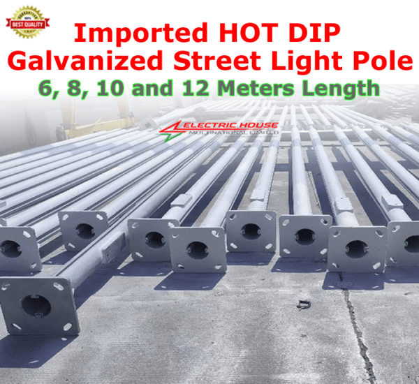 10 Meters Foreign Hot Dip Galvanized Street Light Pole