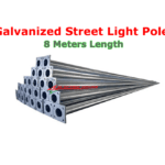 8 Meters Galvanized Street Light Pole