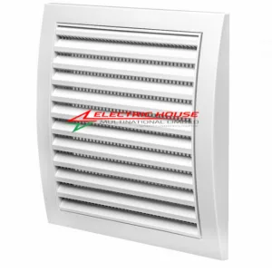 100mm² 4" Square Plastic Louvered Wall Inlet Outlet Air Grill
