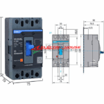 3 Pole 100Amp Chint MCCB NXM Molded Case Circuit Breaker
