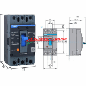 3 Pole 100Amp Chint MCCB NXM Molded Case Circuit Breaker