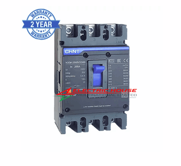 200Amps 3 Pole MCCB Chint NXM Molded Case Circuit Breaker