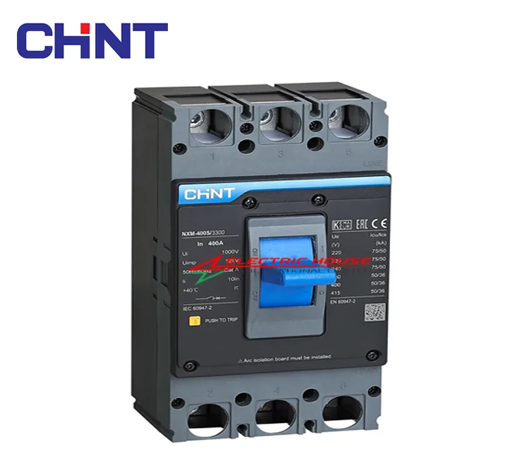 Chint 400A 3-Pole MCCB – Reliable Power Protection Breaker