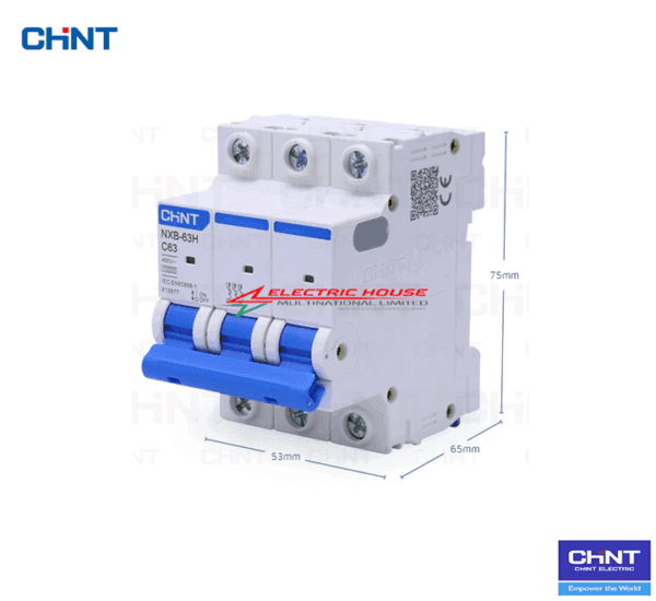 63Amp 3P Three Pole Chint Circuit Breaker MCB