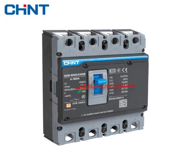 Chint 800A  4‑Pole  50kA MCCB Model NM8‑800S‑4P‑800A Nigeria