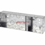 UK Dignity Hot Deep Galvanized Box 2+1 Gang Dual 35mm Depth