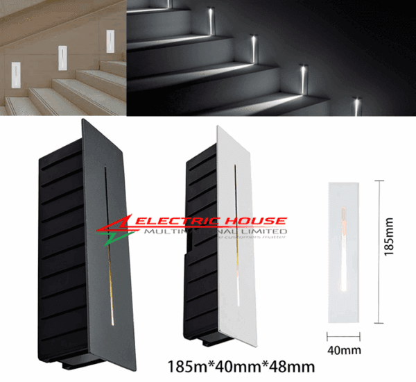 Recessed Led Linear Step Light LED Recessed Step Lights 3000K Warm White with Back box | Electric ...