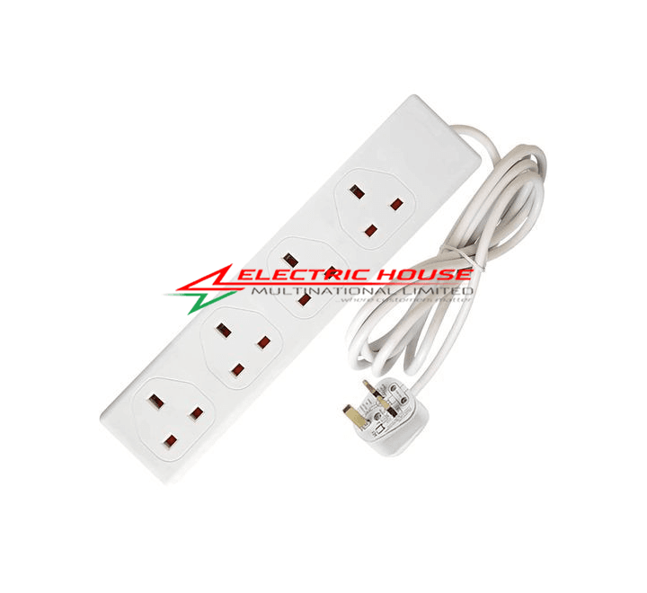 Multi UK Plug & 3 Pin Socket Extension Leads | Wiring Accessories